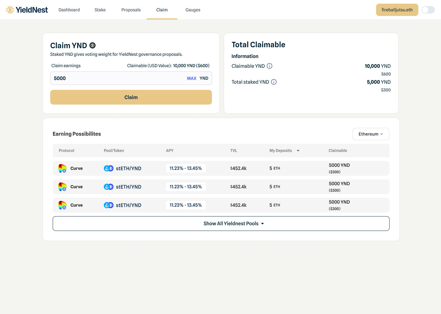 Design screenshot